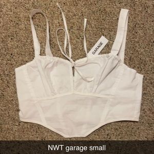 White crop top